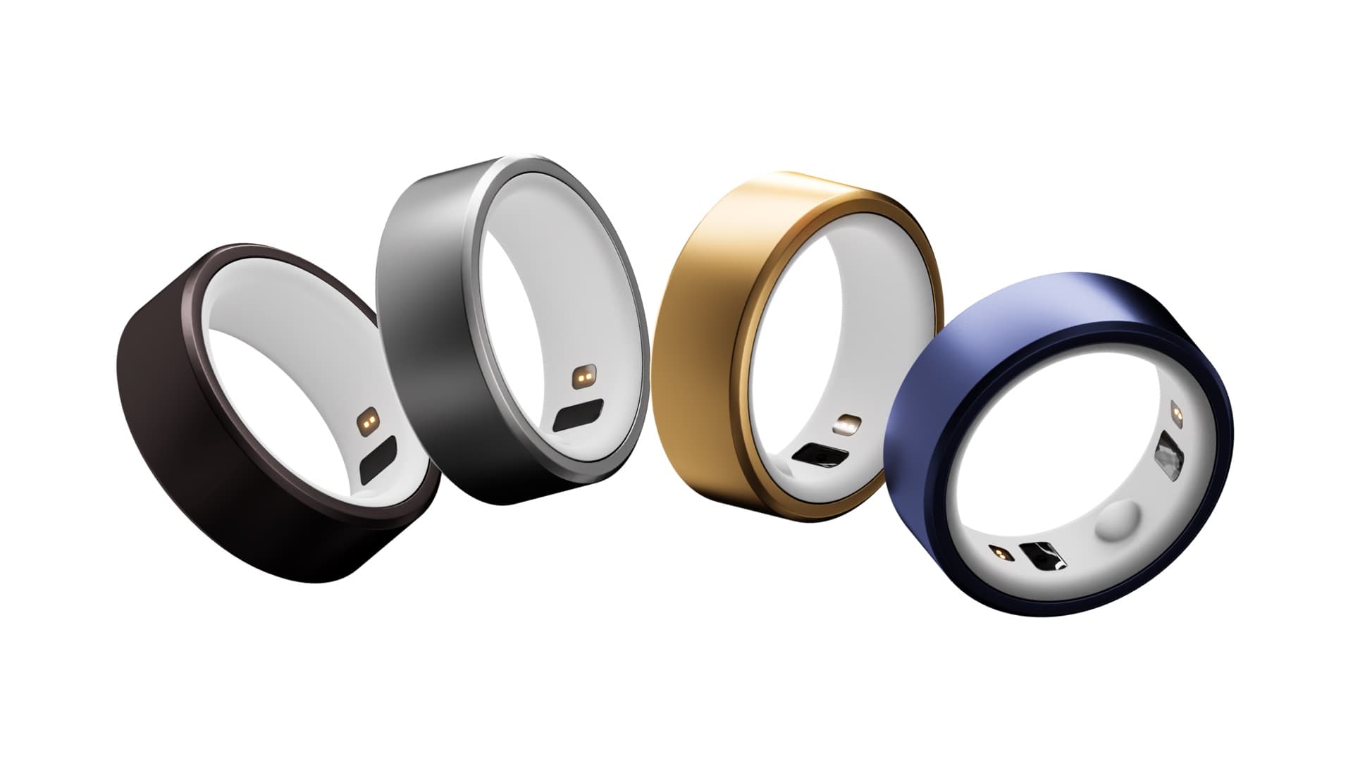 STARE R-01 Pro Ring in black, silver, gold, and blue